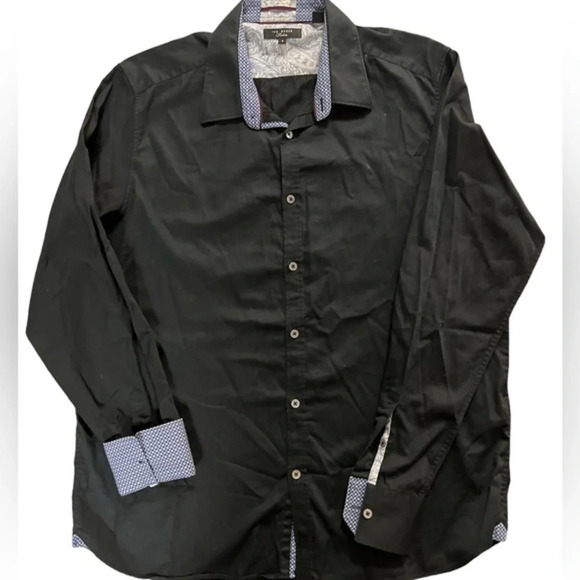 Ted Baker Long Sleeve Mens Dress Shirt - Picture 1 of 10